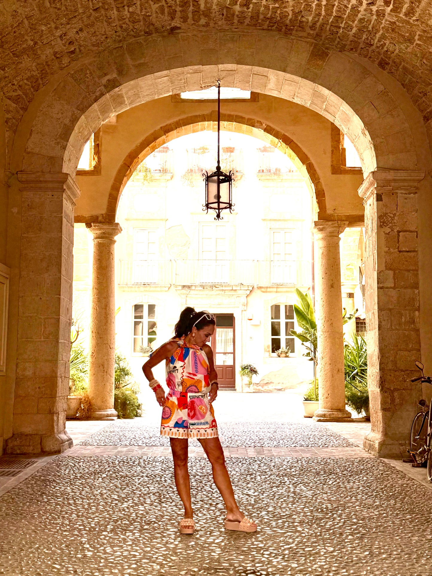 Italian Sicily Short and Halter Set