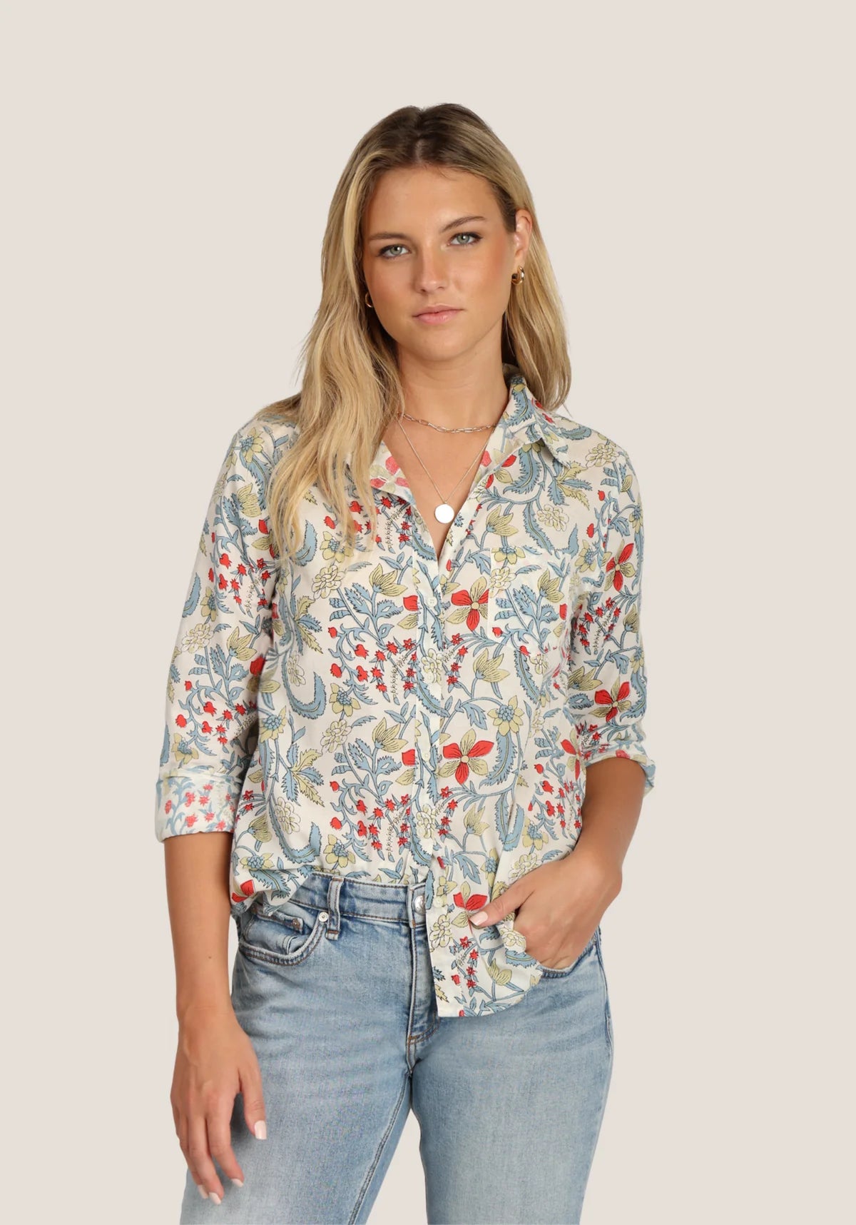 Dylan Button Up Blouse