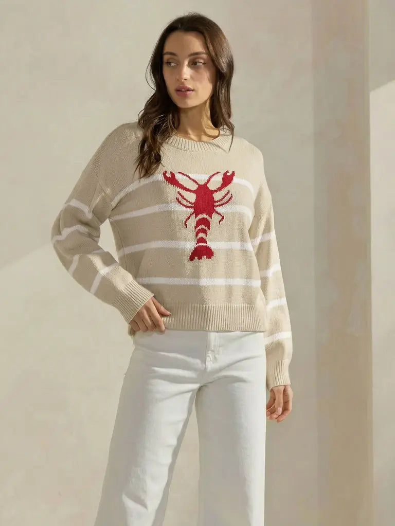 Striped Lobster Sweater