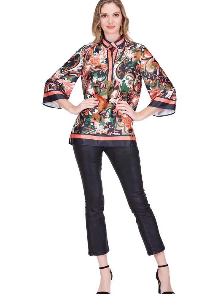 JADE Placket Tunic Autumn Scroll