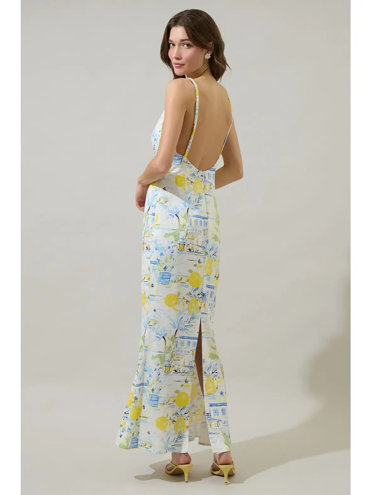 Bart Town Open Back Midi Dress