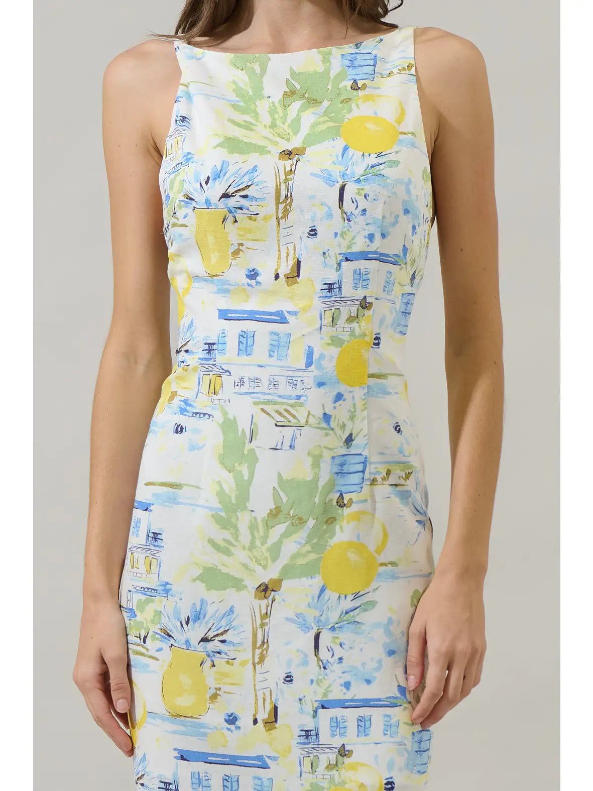 Bart Town Open Back Midi Dress
