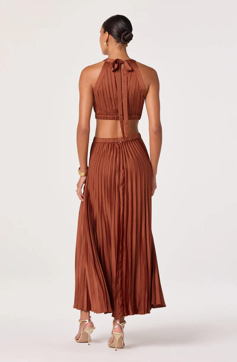 ASTR Vera Dress Rust