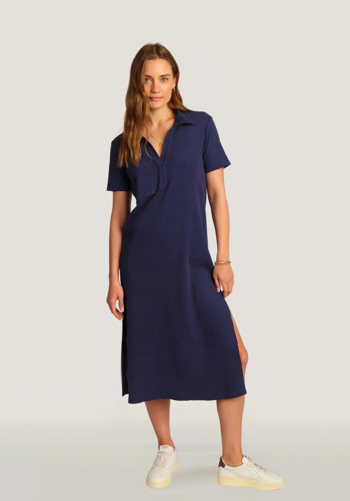 Dylan Carey Rib Dress Navy