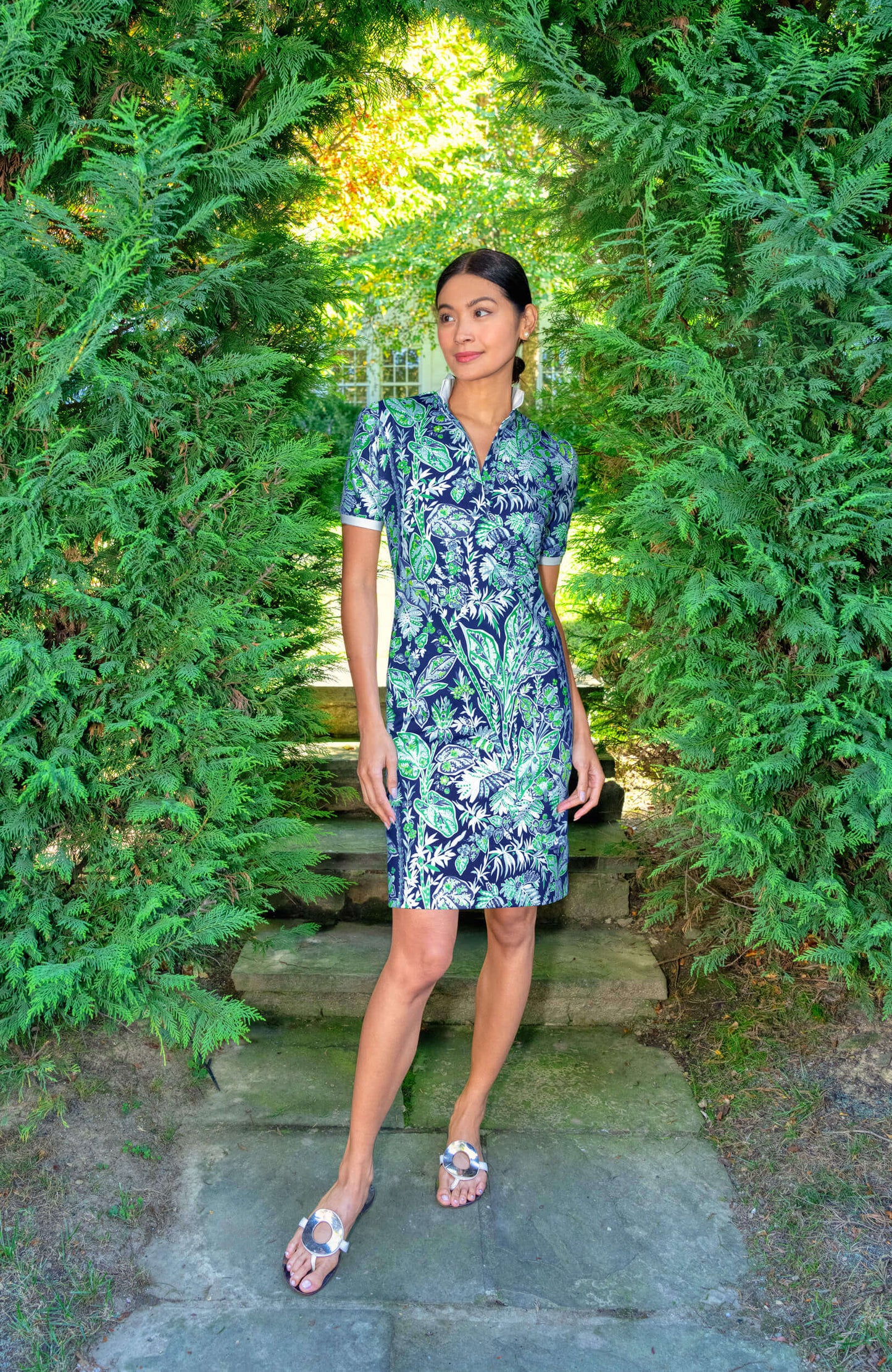 Gretchen Scott Jersey Dress Vintage Vine