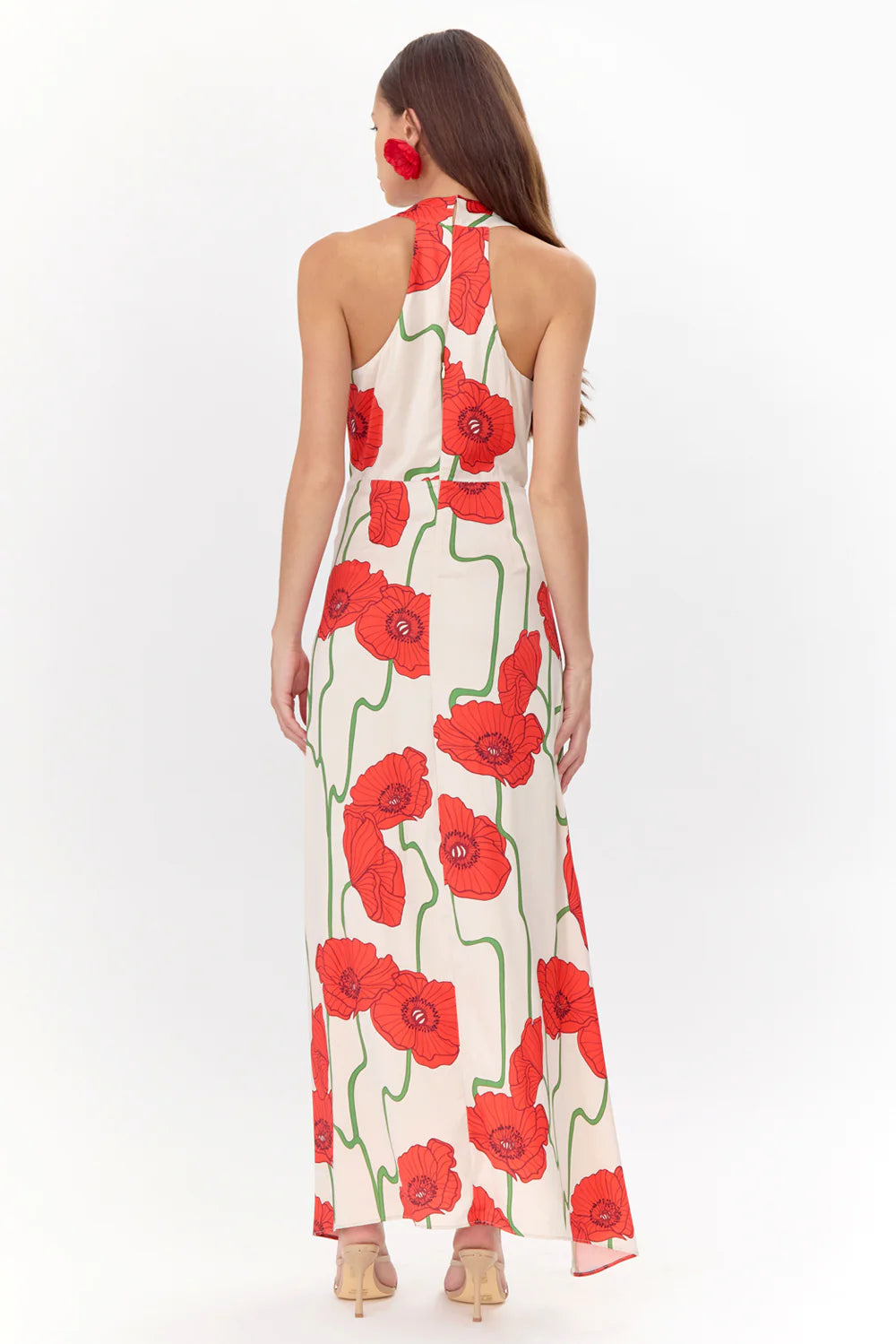 Adelyn Rae Rosalyn Rose Print Maxi Dress