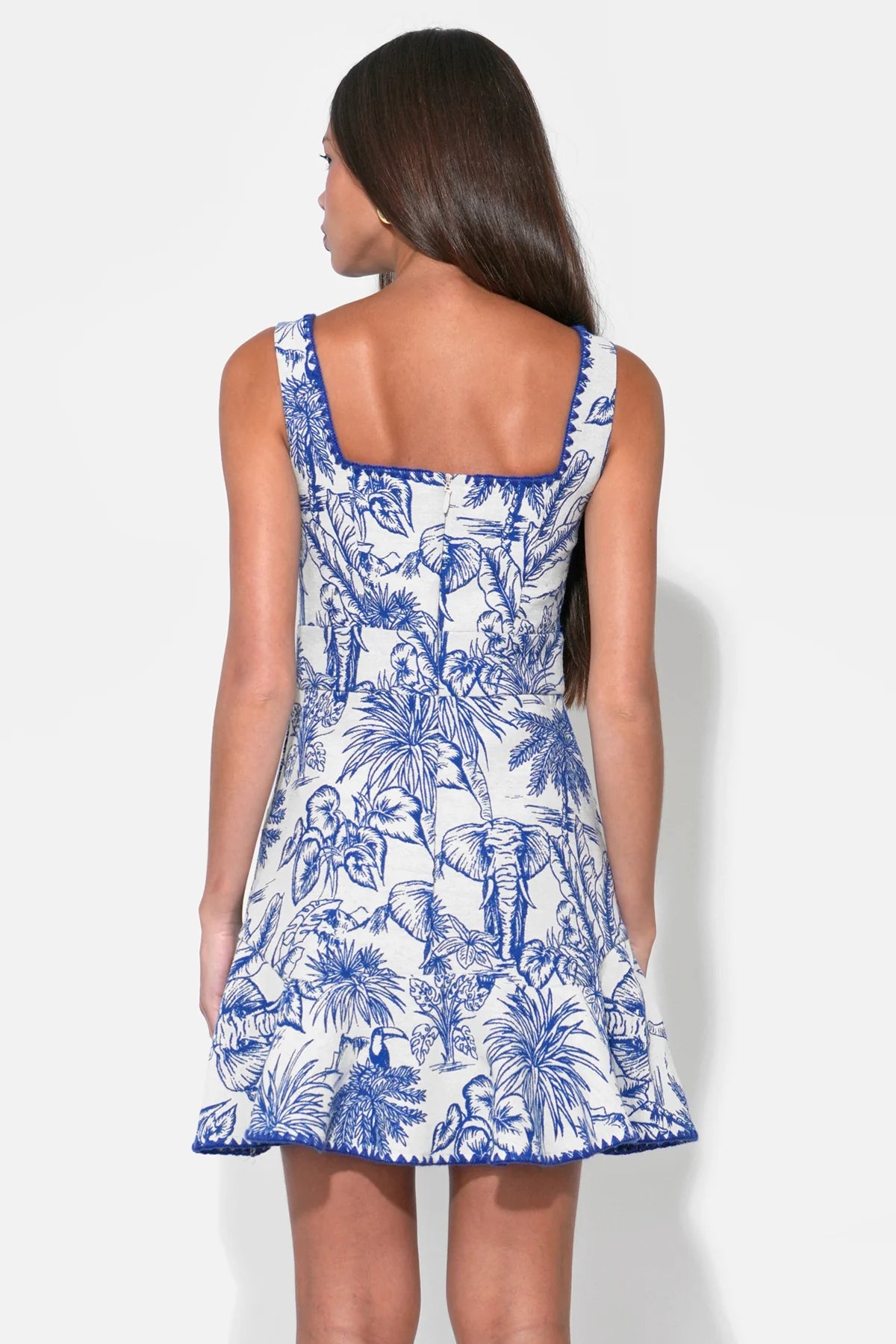Adelyn Rae Ximena Jacquard Mini Dress