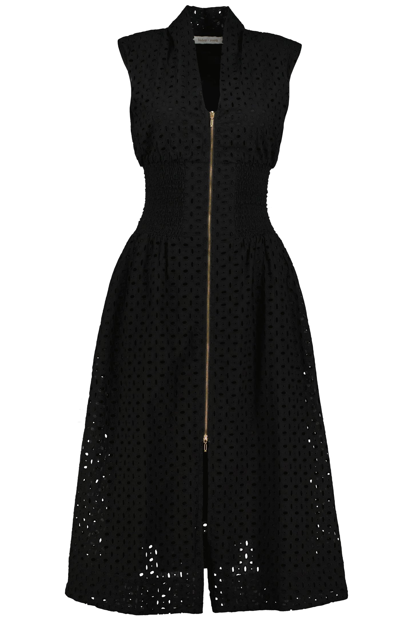Bishop + Young Zip Front Eyelet Dress