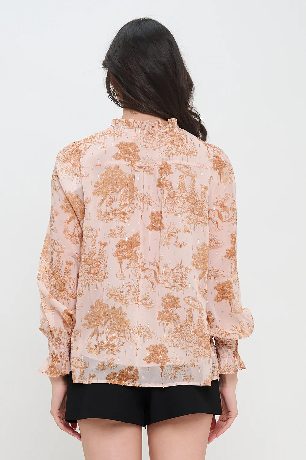 Meet me in Santorini Phaedra's Garden L/S Blouse