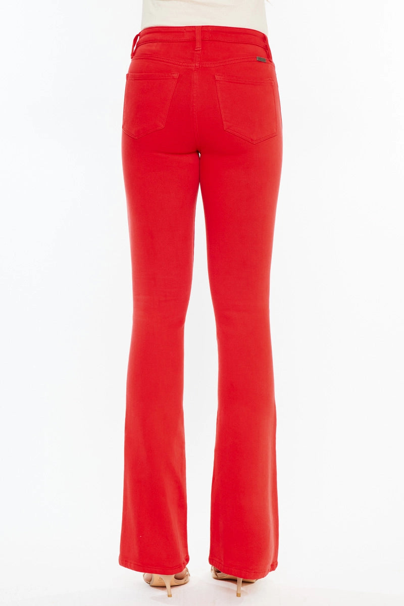 Bootcut Stretch Jeans Red