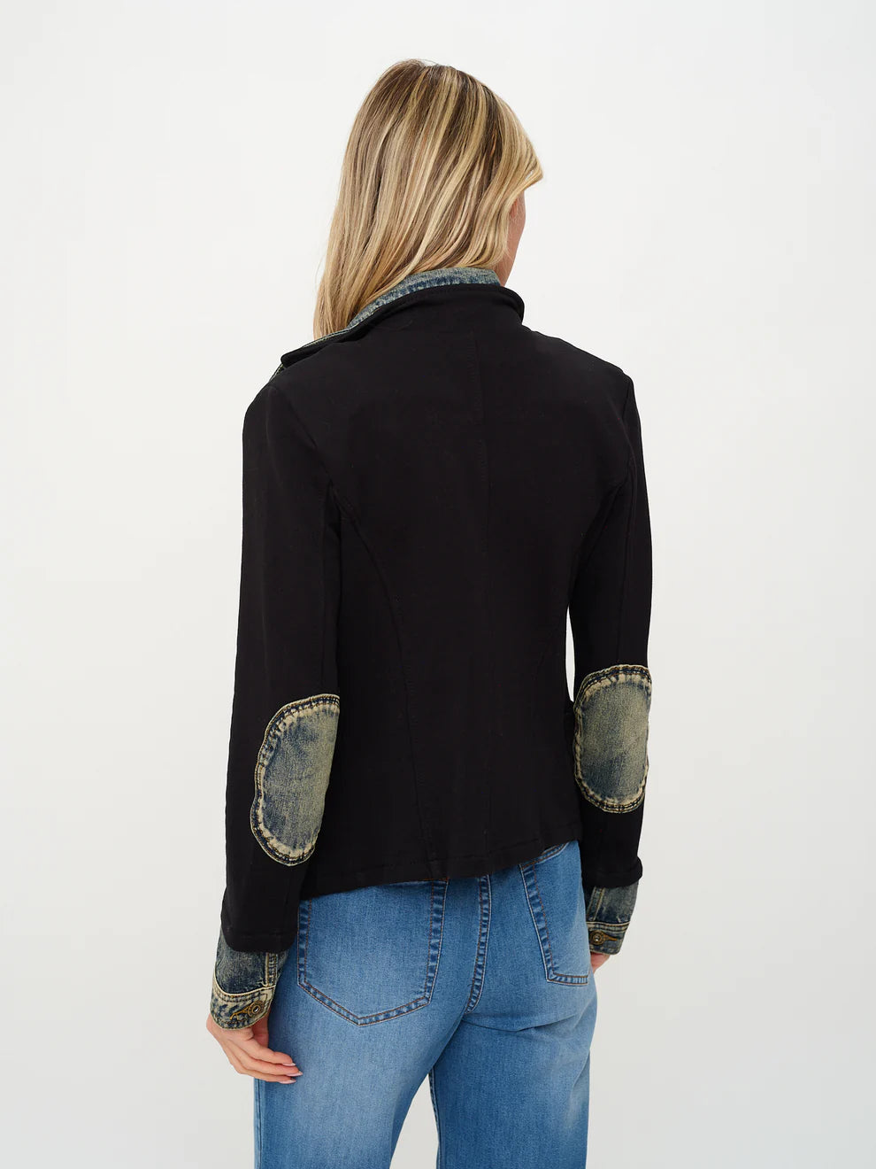 SIX/FIFTY Mixed Media Jacket Black