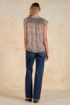 elan Cap Sleeve Top Brown