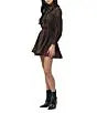 Adelyn Rae Daphne Metallic Long Sleeve Minidress
