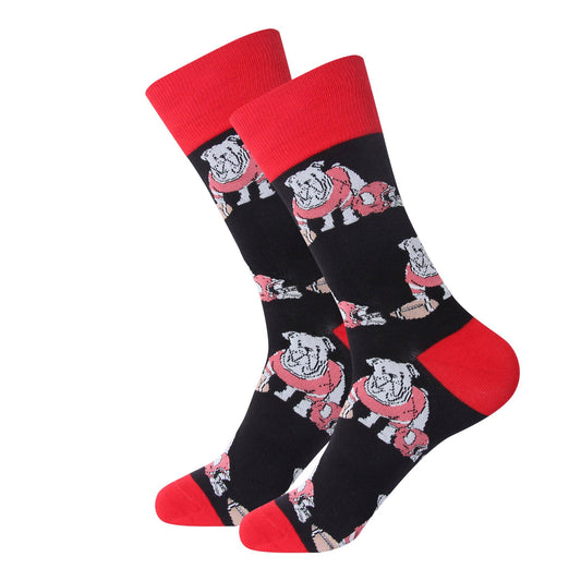 Black Bulldog Socks