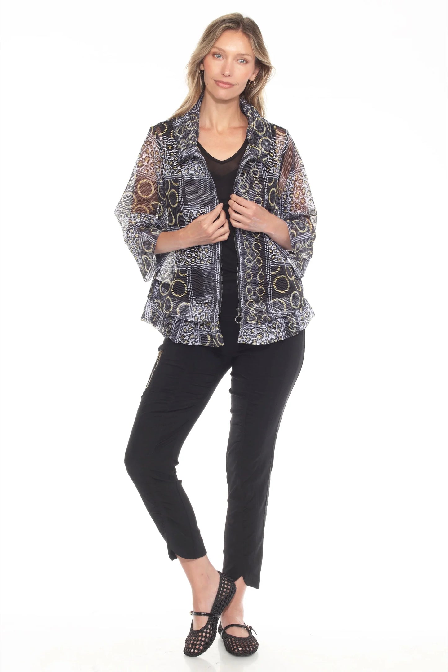 Mesh Zip Swing Jacket