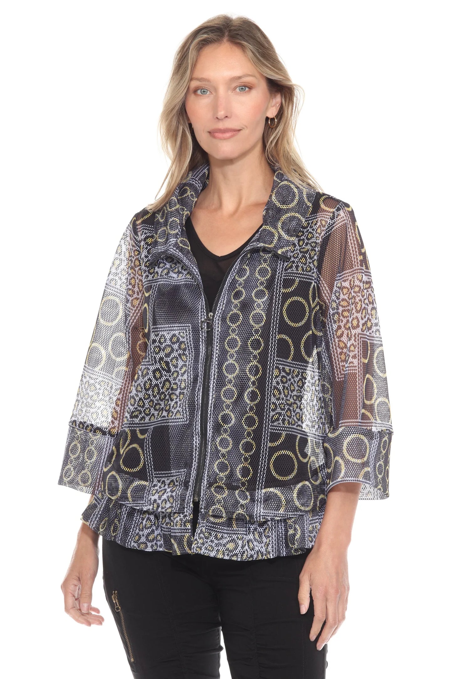 Mesh Zip Swing Jacket