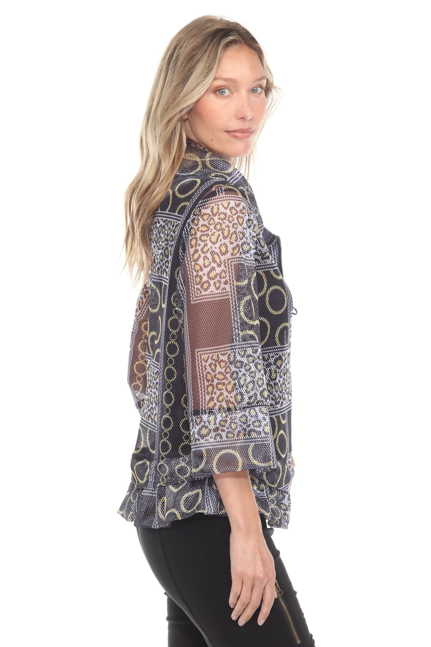 Mesh Zip Swing Jacket