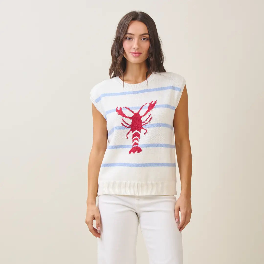 Lobster Striped Sweater Vest