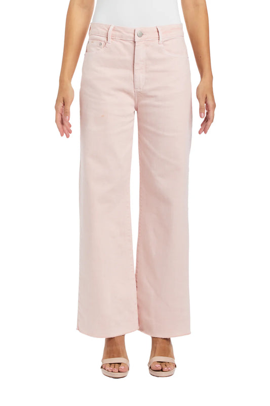 Tractr High Rise Ankle Crop Fray