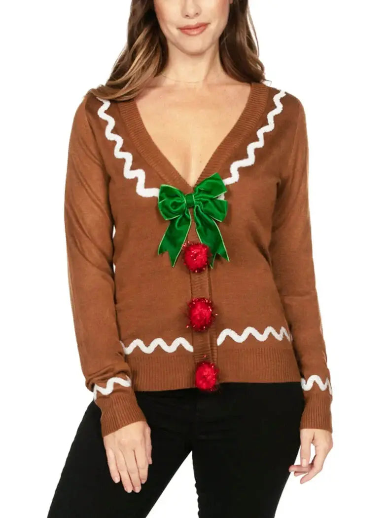 Gingerbread Man Cardigan
