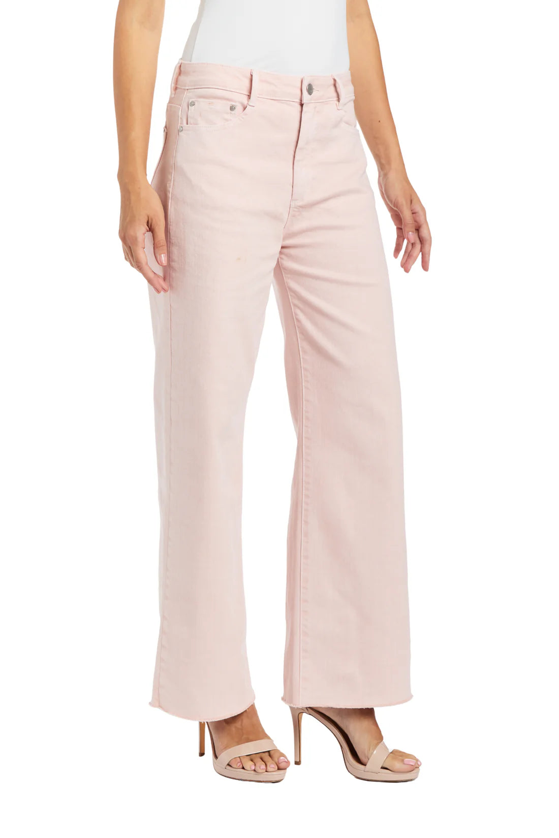 Tractr High Rise Ankle Crop Fray