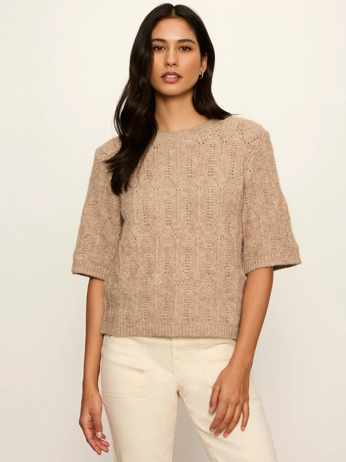 Sanctuary Pointelle Sweater Tee