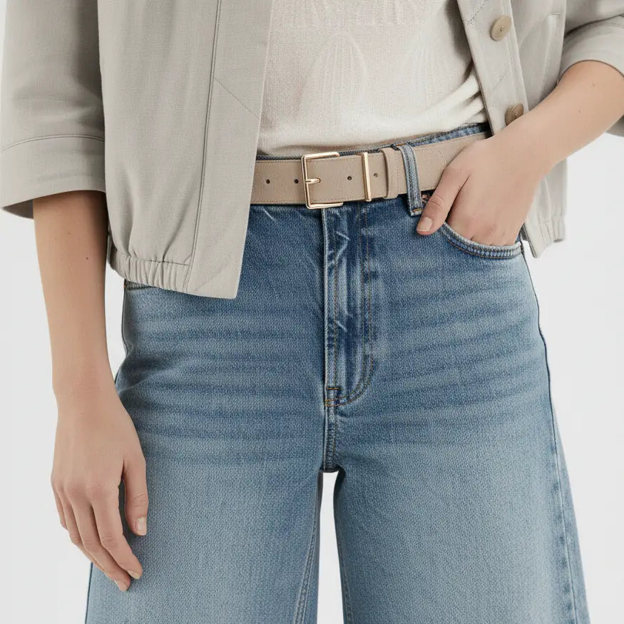 Suede Belt Taupe