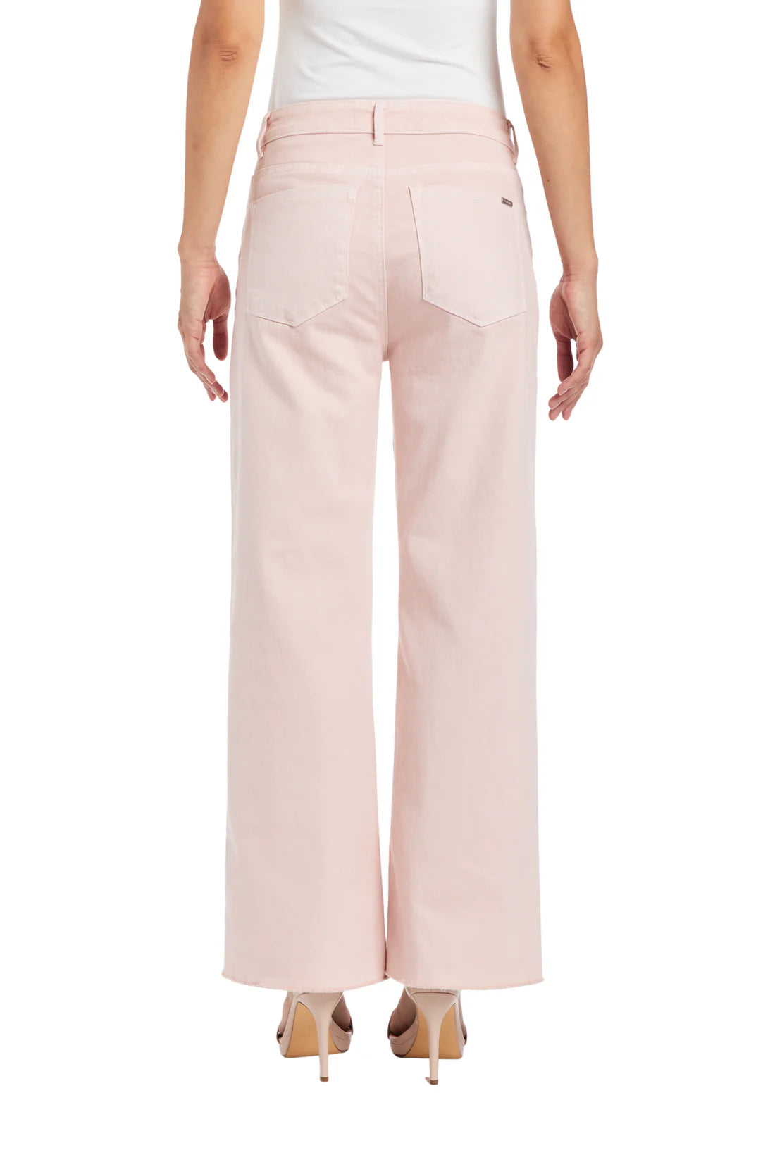 Tractr High Rise Ankle Crop Fray