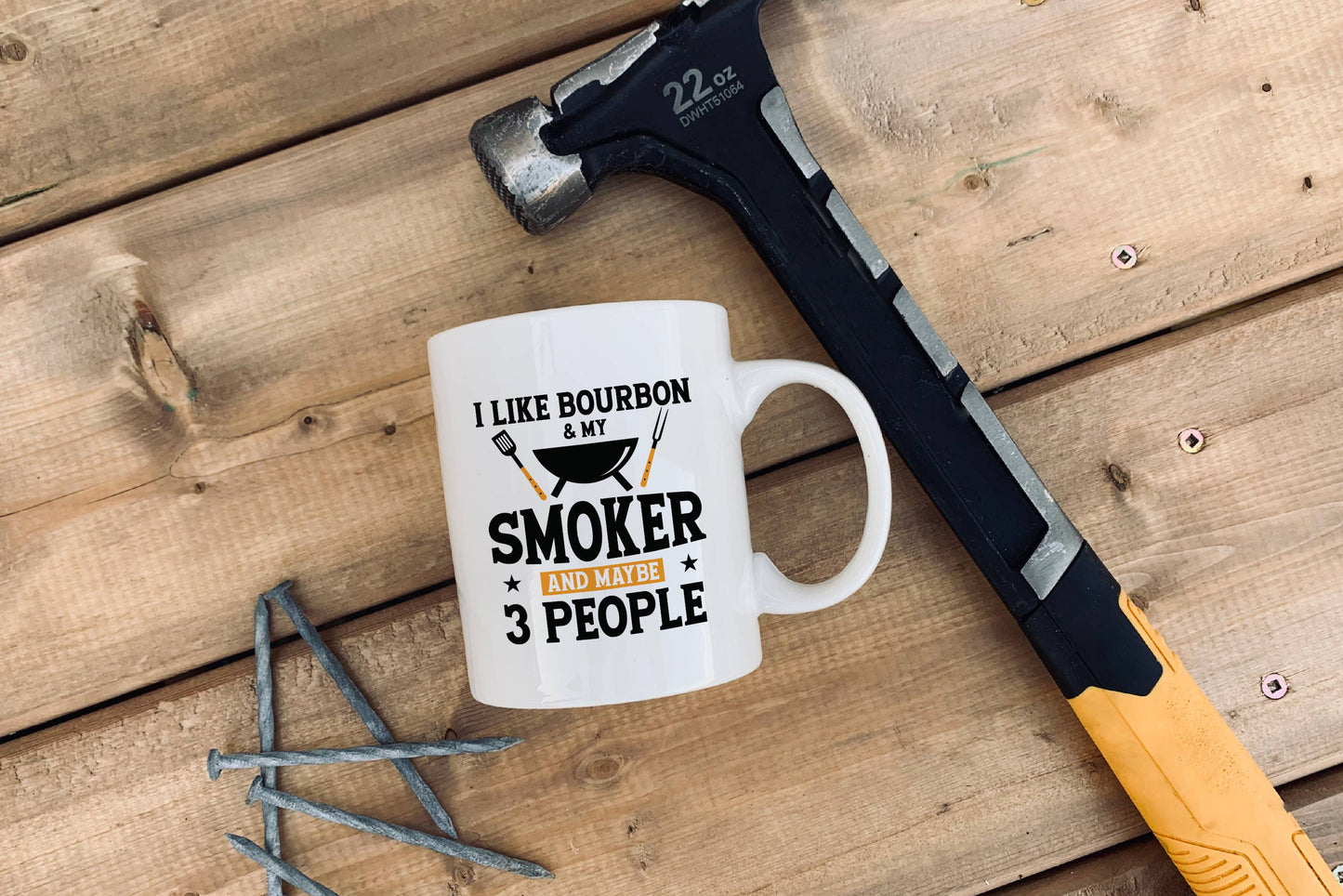 Bourbon Smoker Grill Mug, 15 oz