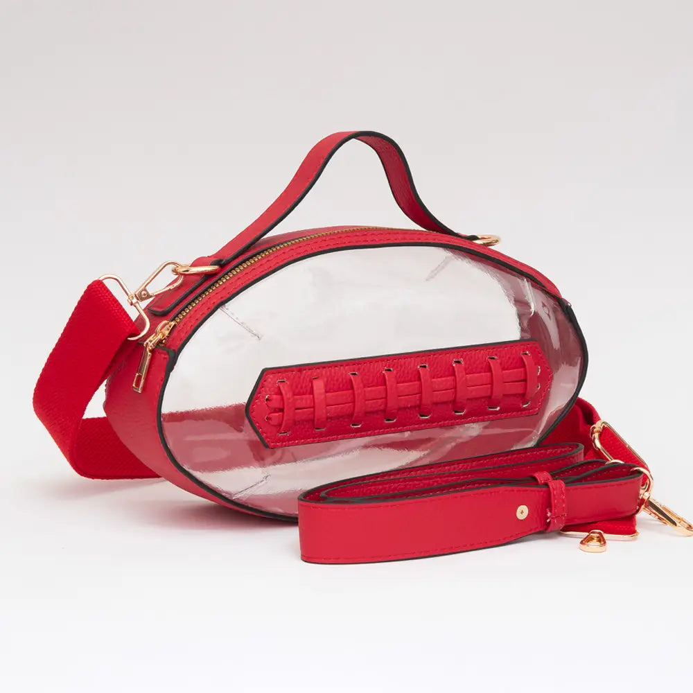 Red Crossbody Football Bag