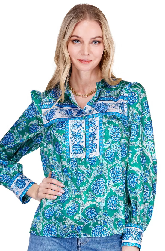 Joy Joy Bluebell Bloom Blouse