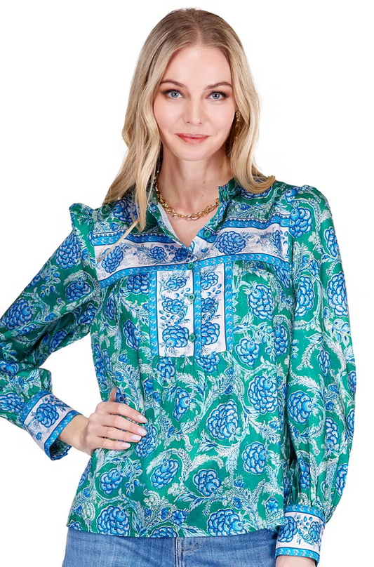 Joy Joy Bluebell Bloom Blouse