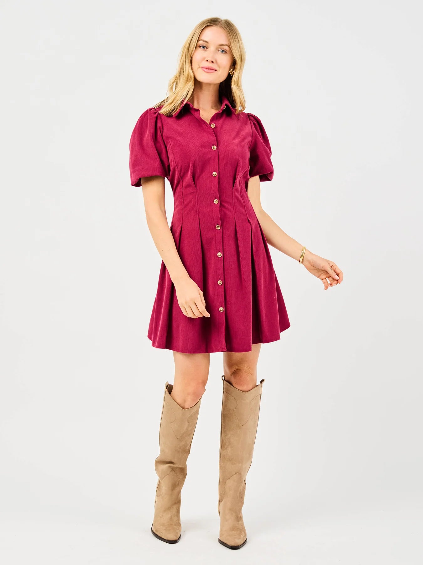 Rory Dress Red Plum