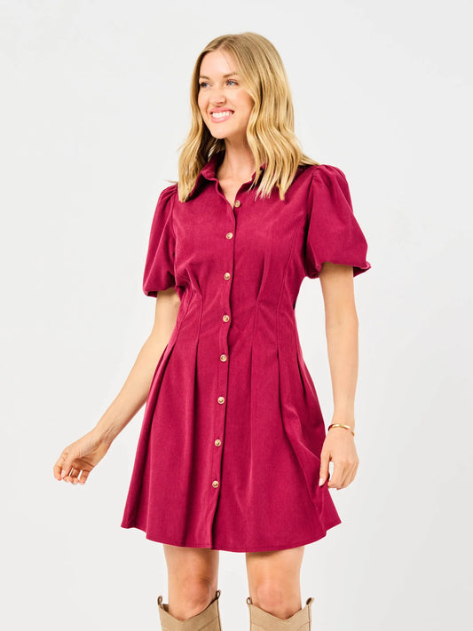 Rory Dress Red Plum