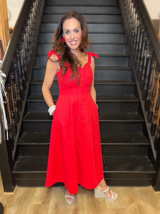 ASTR Charelin Dress Red