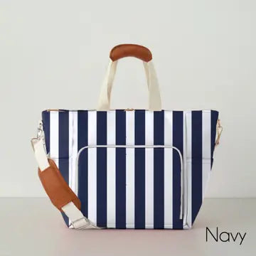 Monogrammable Blank Cooler Tote Bag Navy