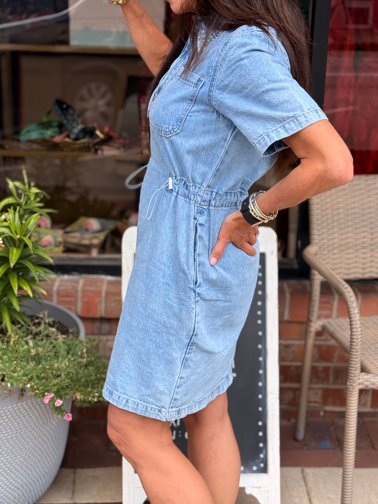 Bayeas Jean Shirt Dress