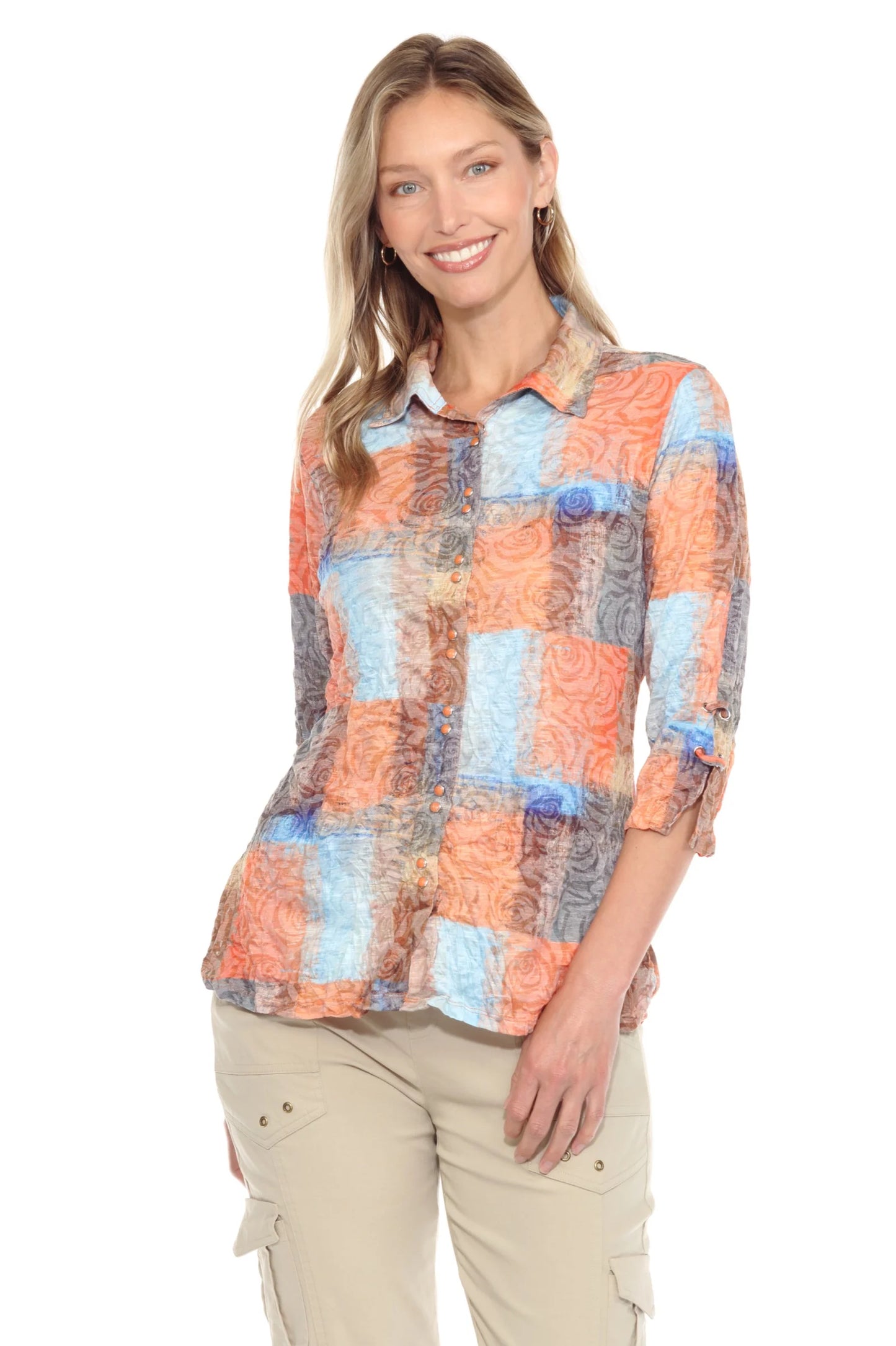 Sabrina Shirt Sunset Weave