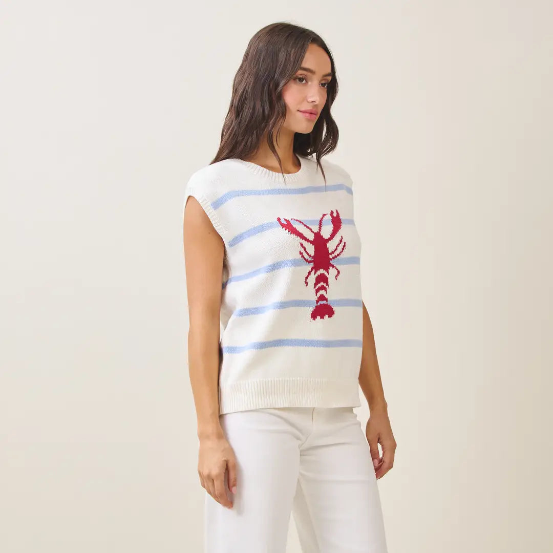 Lobster Striped Sweater Vest