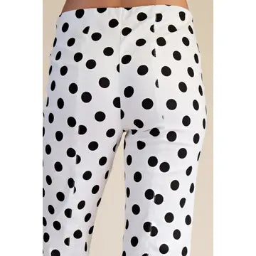 Flare Crop Dot Pants