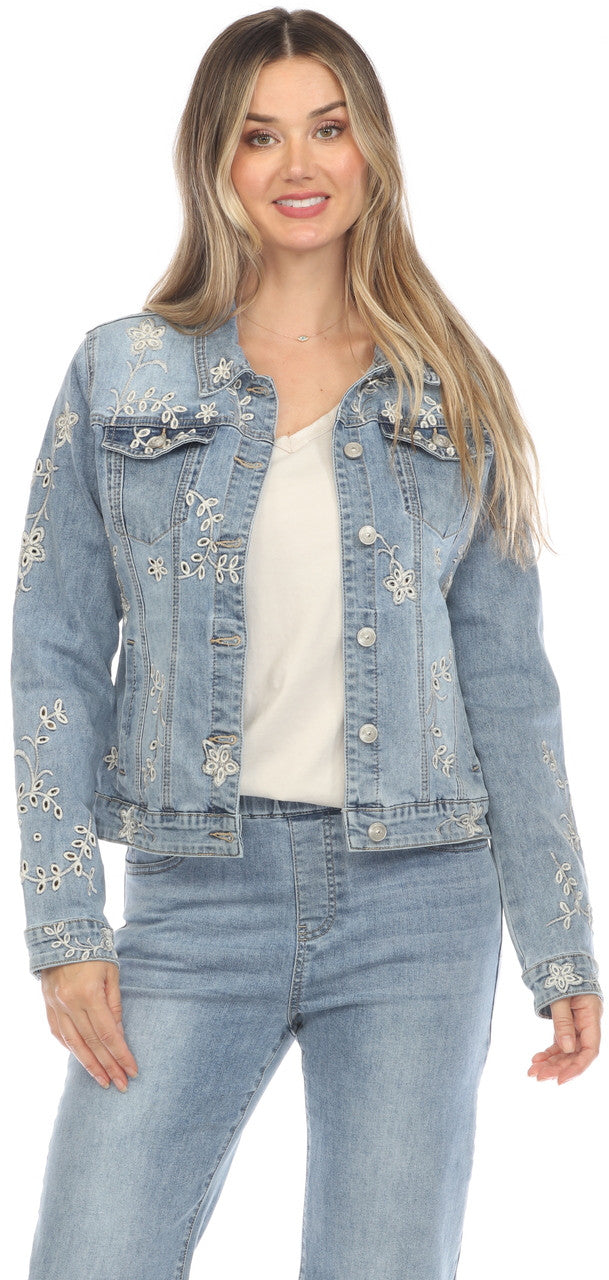 Flora Ashley Denim Jean Jacket