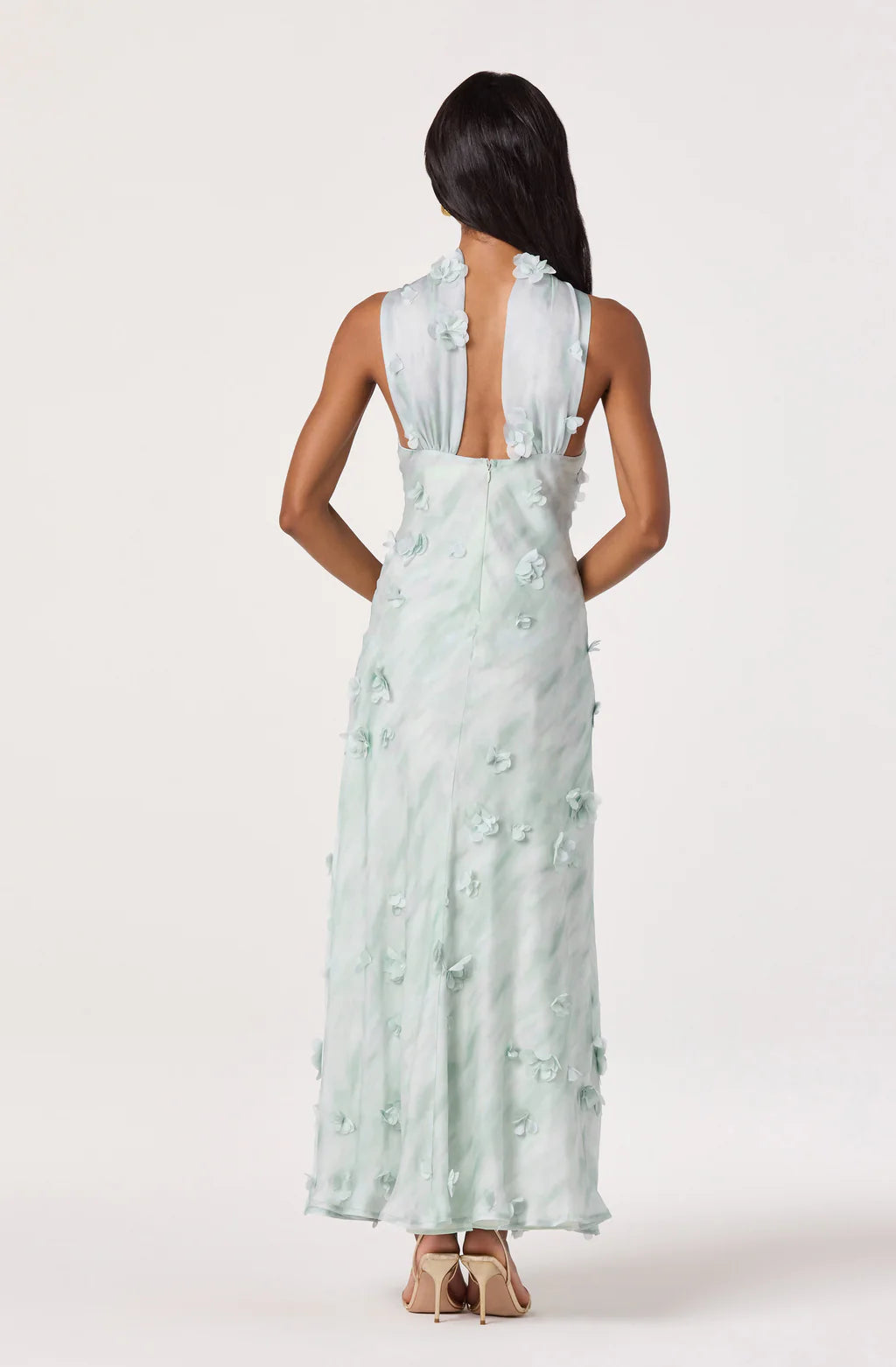 ASTR 3D Floral Maxi Dress