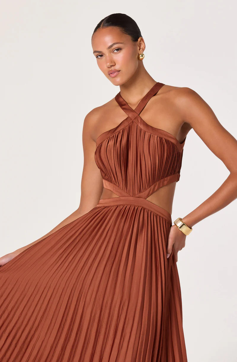 ASTR Vera Dress Rust
