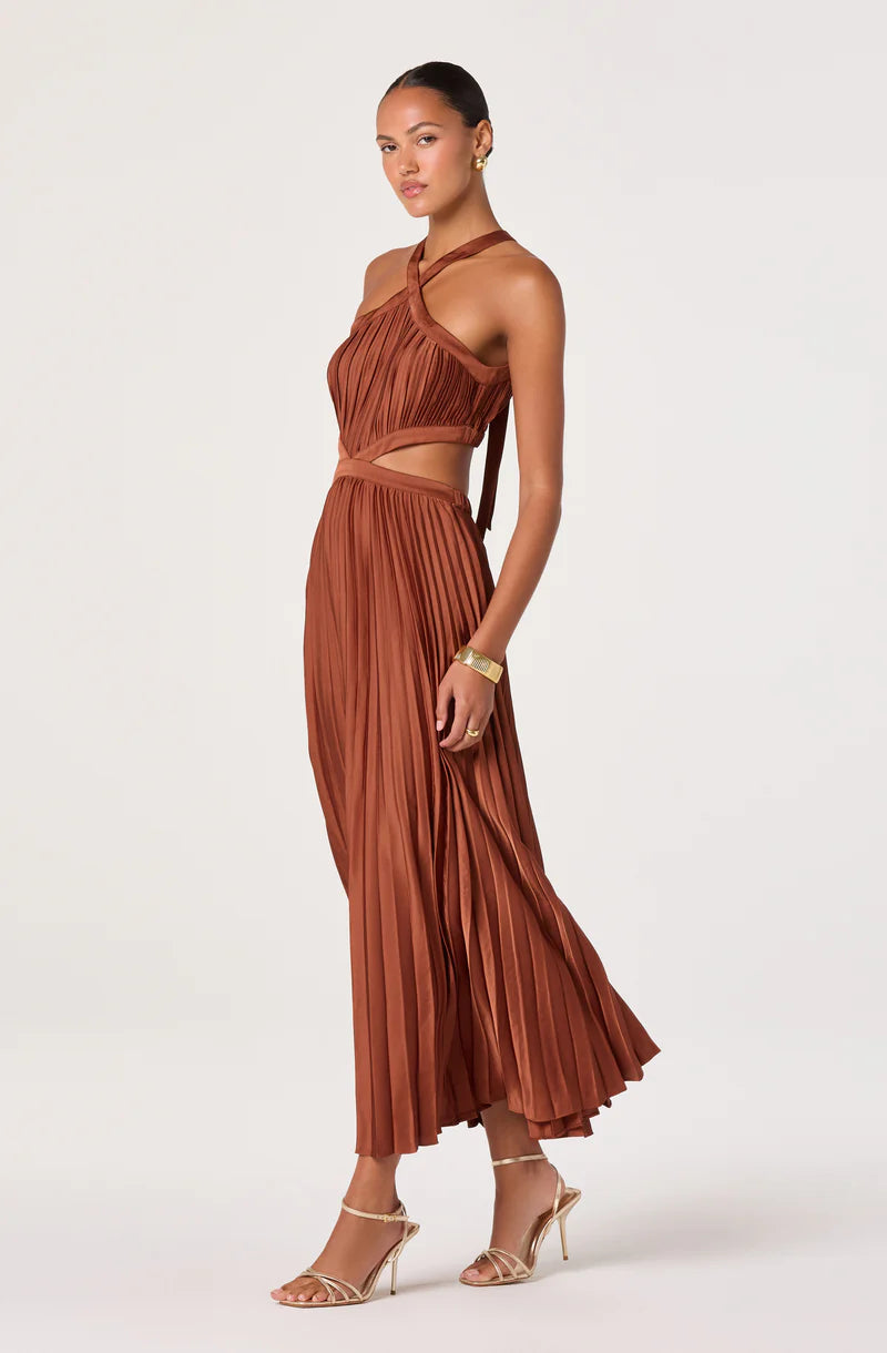 ASTR Vera Dress Rust