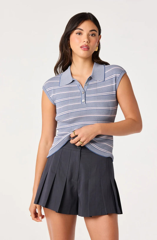 ASTR Paola Pleated Mini Shorts