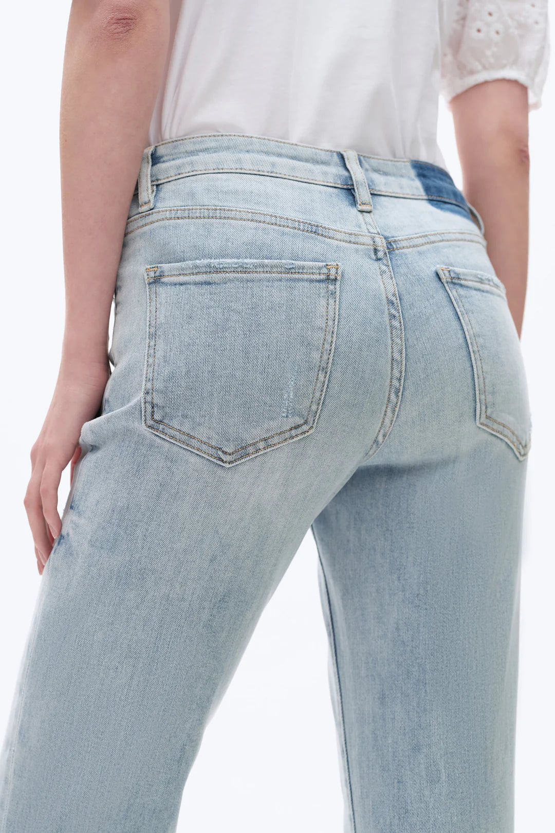 Bayeas Flora Mid Rise Cuffed Jean