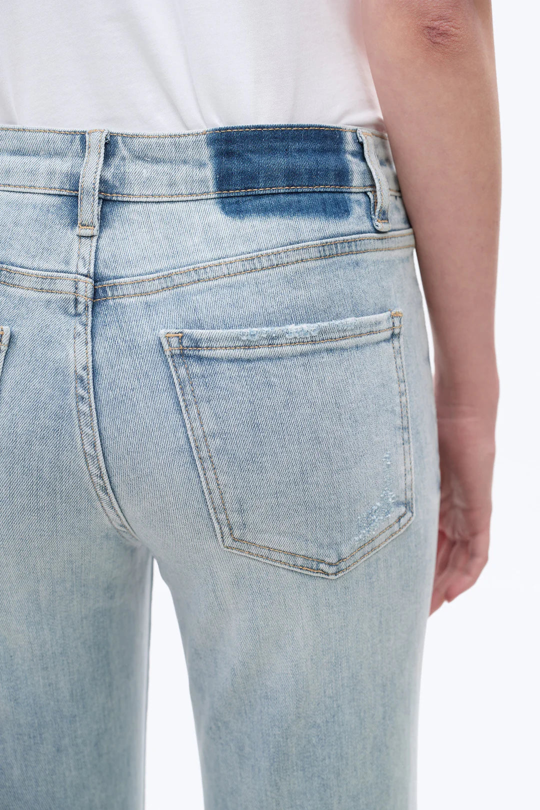 Bayeas Flora Mid Rise Cuffed Jean