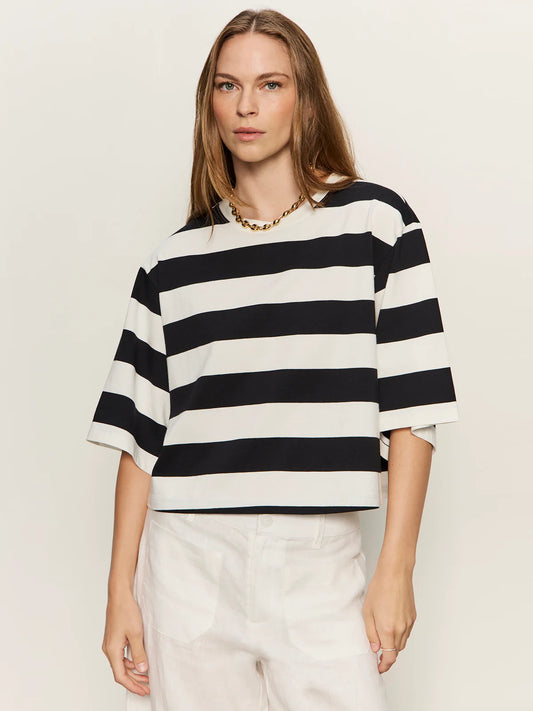 Belle Tee Chalk and Black