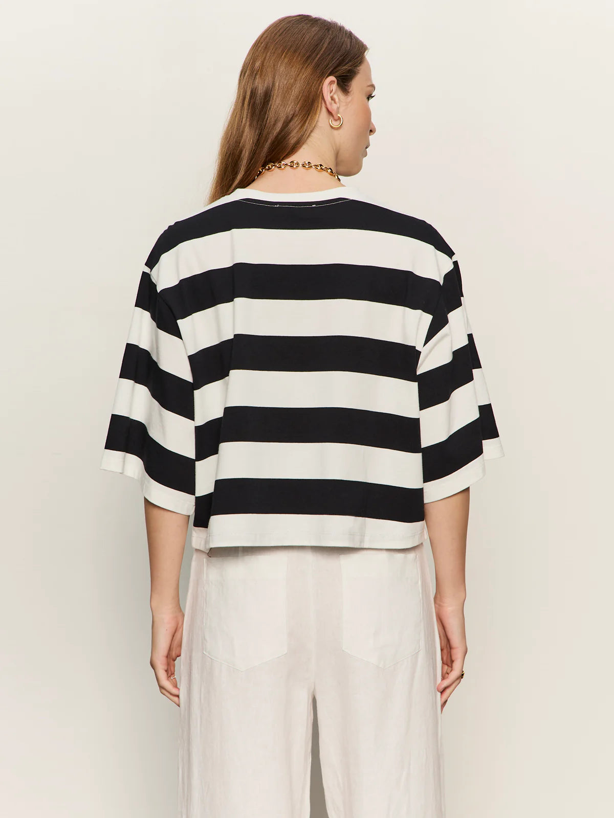 Belle Tee Chalk and Black