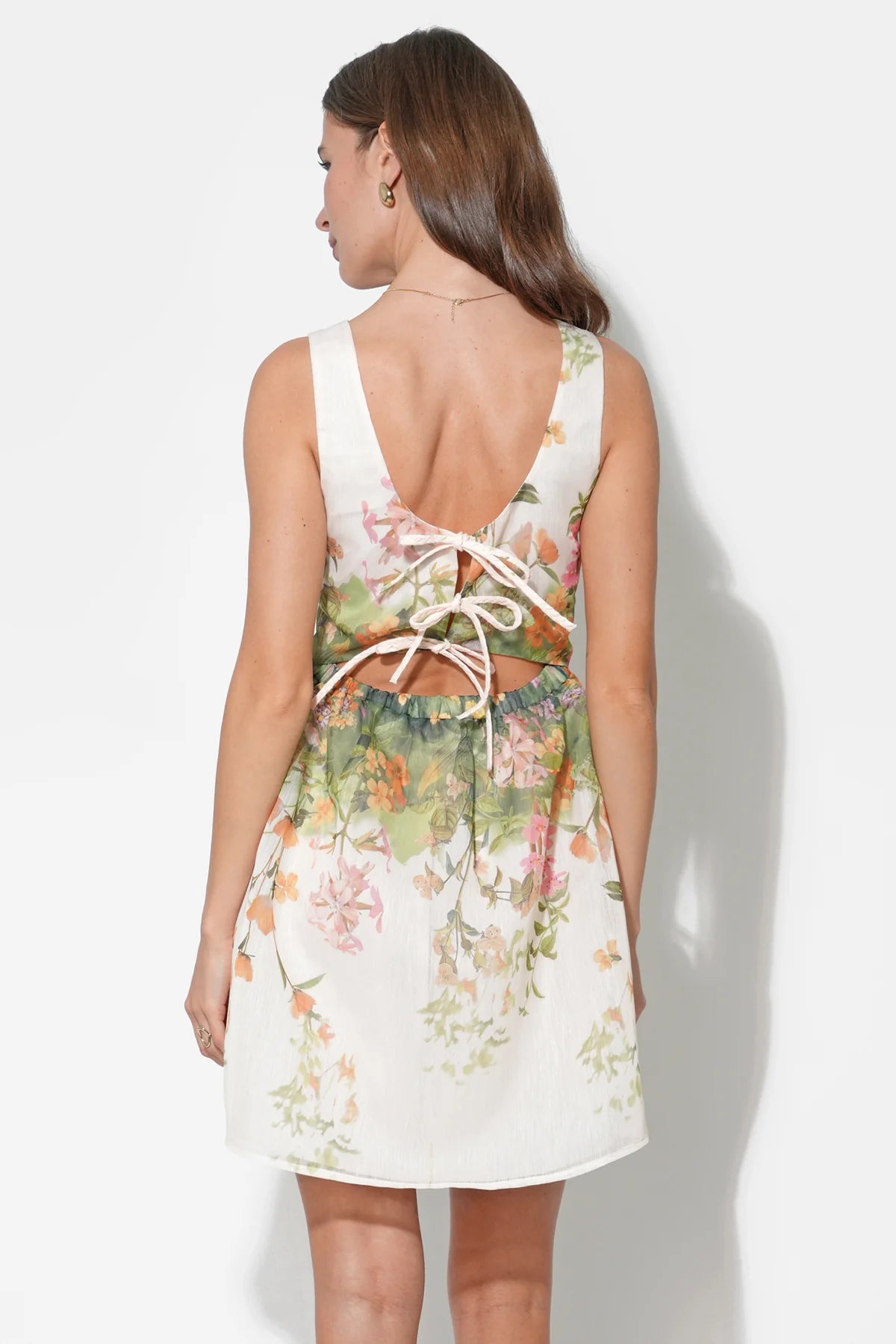 Isla Scoop Neck Fit and Flare Mini Dress